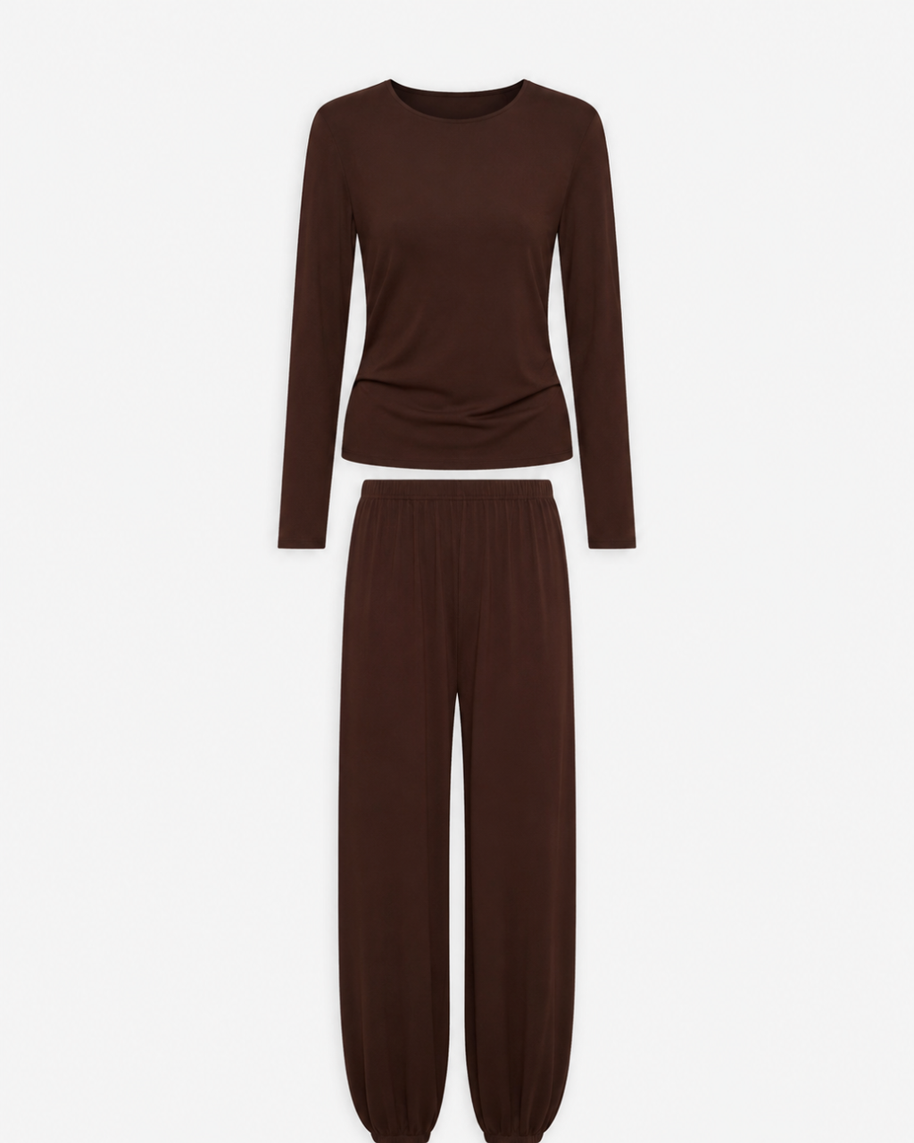 Soft Modal Lounge Set Chokladbrun