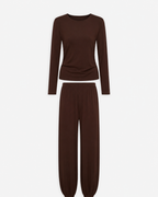 Soft Modal Lounge Set Chokladbrun