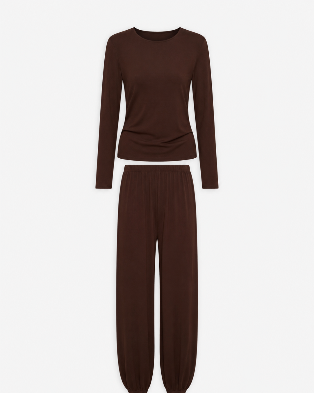 Soft Modal Lounge Set Chokladbrun