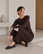 Soft Modal Lounge Set Chokladbrun